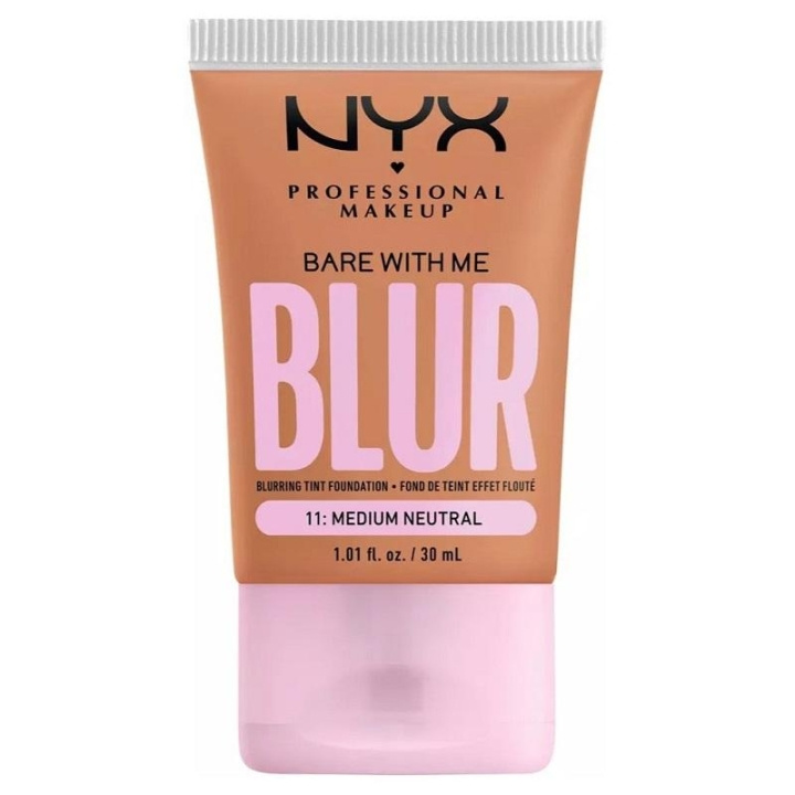 NYX PROF. MAKEUP Bare With Me Blur Tint Foundation 30ml 11 Medium Neutral i gruppen SKØNHED & HELSE / Makeup / Makeup ansigt / Foundation hos TP E-commerce Nordic AB (C28988)