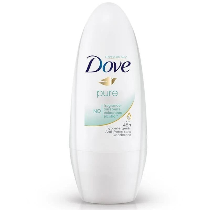 Dove Roll-On Antiperspirant Pure 50ml i gruppen SKØNHED & HELSE / Duft & Parfume / Deodorant / Deo for hende hos TP E-commerce Nordic AB (C28997)