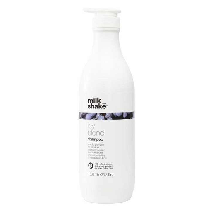 Milk_Shake Icy Blond Shampoo 1000ml i gruppen SKØNHED & HELSE / Hår og styling / Hårpleje / Shampoo hos TP E-commerce Nordic AB (C29236)