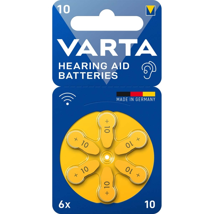 Varta Batterier til høreapparater Type 10 6-blister i gruppen HJEMMEELEKTRONIK / Batterier og opladere / Batterier / Batterier til høreapparater hos TP E-commerce Nordic AB (C29263)
