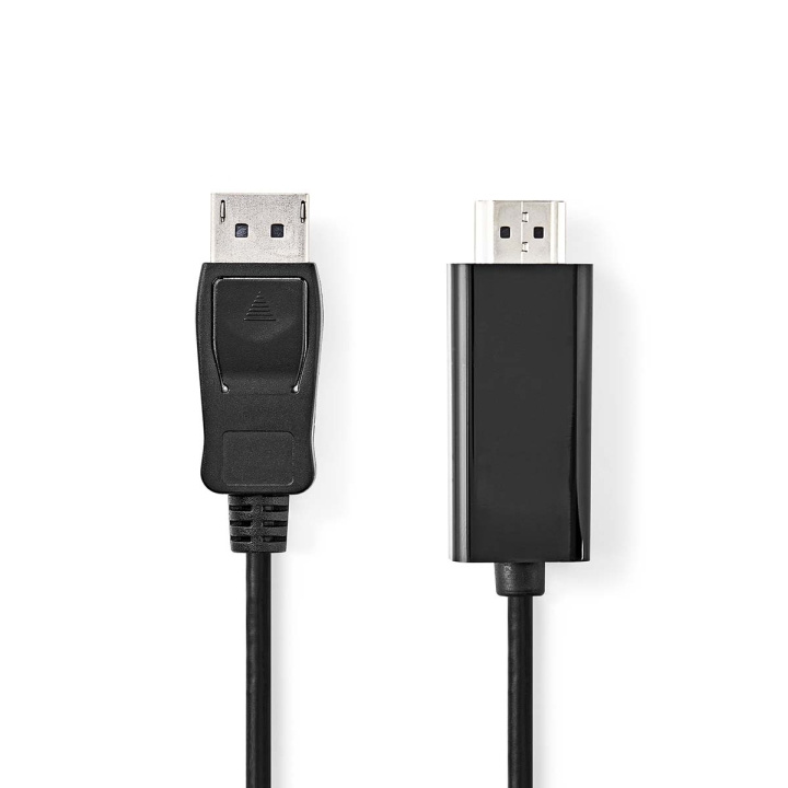 Nedis Displayport kabel | DisplayPort Han | HDMI™ Stik | 4K@30Hz | Nikkelplateret | 3.00 m | Runde | PVC | Sort | Box i gruppen COMPUTERTILBEHØR / Kabler og adaptere / DisplayPort / Kabler hos TP E-commerce Nordic AB (C29287)