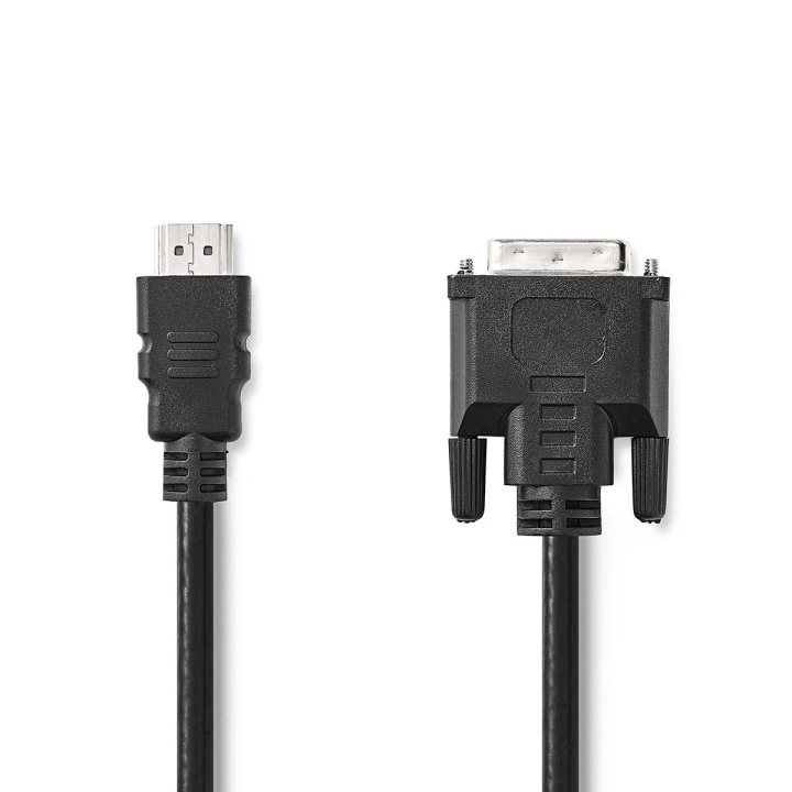 Nedis HDMI™ kabel | HDMI™ Stik | DVI-D 24 + 1-pin han | 1080p | Nikkelplateret | 2.00 m | Lige | PVC | Sort | Label i gruppen COMPUTERTILBEHØR / Kabler og adaptere / DVI / Kabler hos TP E-commerce Nordic AB (C29302)