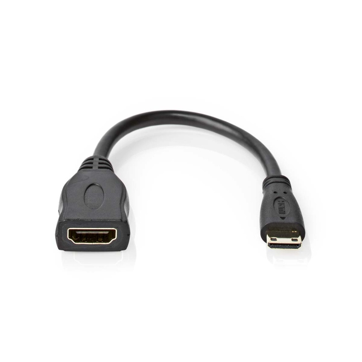 Nedis High Speed ​​HDMI ™ kabel med Ethernet | HDMI™ Mini-stik | HDMI ™ -udgang | 4K@30Hz | 10.2 Gbps | 0.20 m | Runde | PVC | Sort | Box i gruppen HJEMMEELEKTRONIK / Kabler og adaptere / HDMI / Adaptere hos TP E-commerce Nordic AB (C29426)