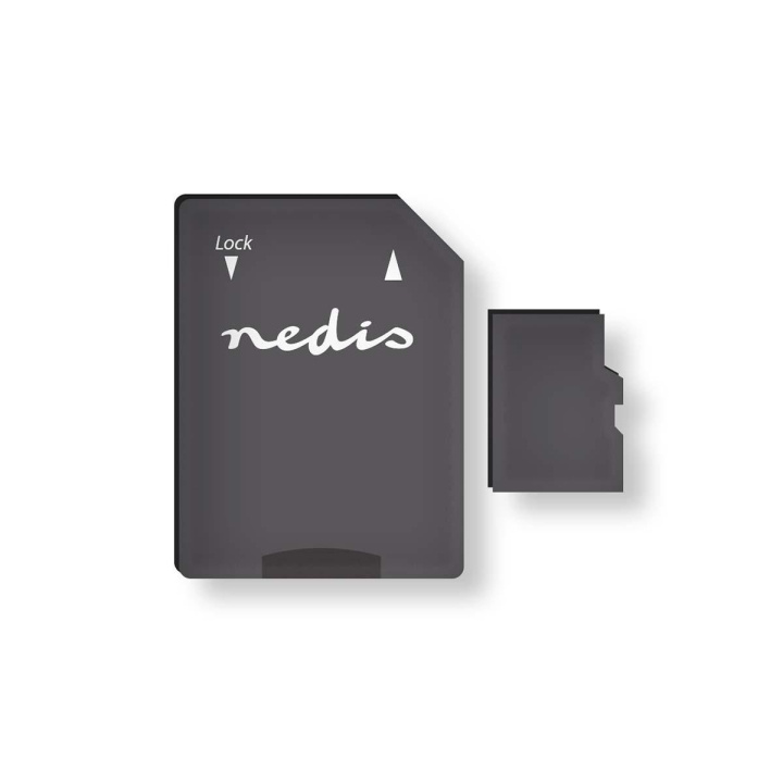 Nedis microSD-hukommelseskort | microSDXC | 128 GB | Skrivehastighed: 90 MB/s | Læs hastighed: 45 MB/s | UHS-I | SD adapter inkluderet i gruppen HJEMMEELEKTRONIK / Lagringsmedier / Hukommelseskort / MicroSD/HC/XC hos TP E-commerce Nordic AB (C29472)