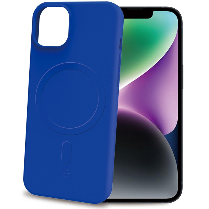 Celly Cromomag Soft rubber case MagSafe iPhone 15 Blå i gruppen SMARTPHONES & TABLETS / Mobil Beskyttelse / Apple / iPhone 15 hos TP E-commerce Nordic AB (C29518)