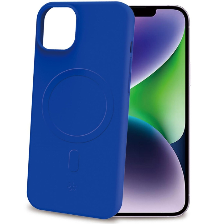 Celly Cromomag Soft rubber case MagSafe iPhone 15 Plus Blå i gruppen SMARTPHONES & TABLETS / Mobil Beskyttelse / Apple / iPhone 15 hos TP E-commerce Nordic AB (C29520)