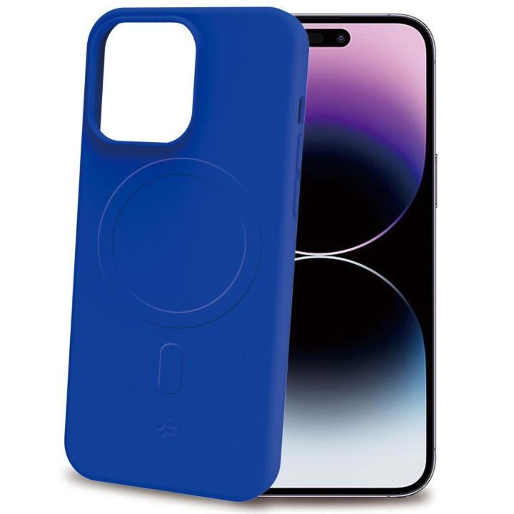 Celly Cromomag Soft rubber case MagSafe iPhone 15 Pro Max Blå i gruppen SMARTPHONES & TABLETS / Mobil Beskyttelse / Apple / iPhone 15 hos TP E-commerce Nordic AB (C29521)