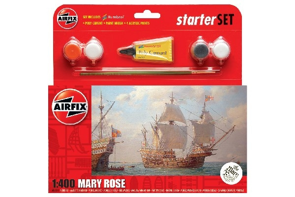 AIRFIX Small Starter Set 1:43 Mary Rose, new i gruppen SPORT, FRITID & HOBBY / Hobby / Plastik modeller / Skib hos TP E-commerce Nordic AB (C29546)
