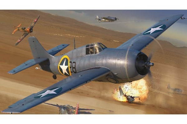 AIRFIX Grumman F4F-4 Wildcat i gruppen SPORT, FRITID & HOBBY / Hobby / Plastik modeller / Fly & Helikoptere hos TP E-commerce Nordic AB (C29548)