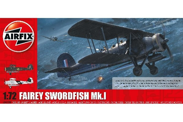 AIRFIX Fairey Swordfish Mk.I i gruppen SPORT, FRITID & HOBBY / Hobby / Plastik modeller / Fly & Helikoptere hos TP E-commerce Nordic AB (C29553)