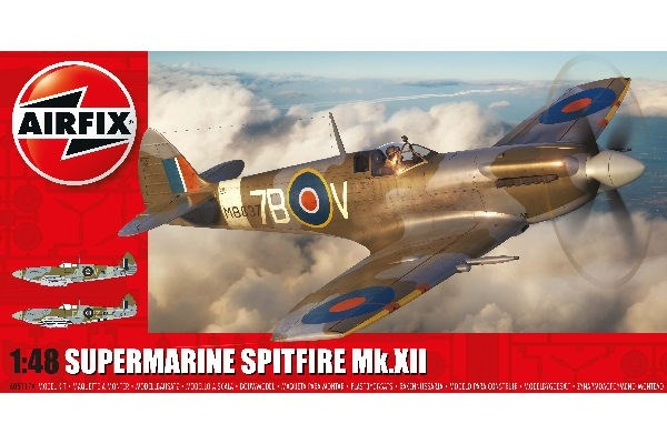 AIRFIX Supermarine Spitfire Mk.XII i gruppen SPORT, FRITID & HOBBY / Hobby / Plastik modeller / Fly & Helikoptere hos TP E-commerce Nordic AB (C29560)