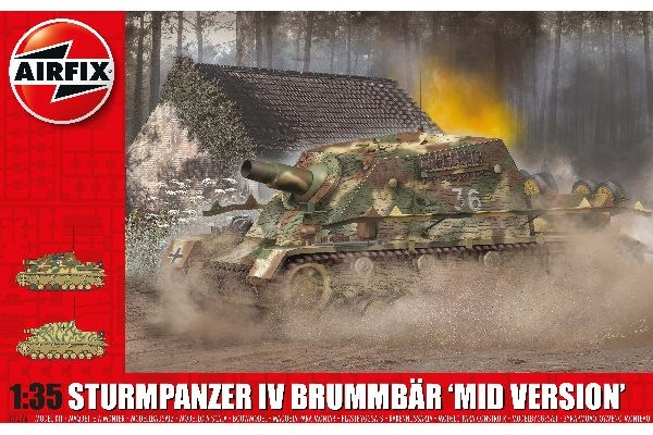 AIRFIX Sturmpanzer IV Brummbar (Mid Version) i gruppen SPORT, FRITID & HOBBY / Hobby / Plastik modeller / Militære køretøjer (land) hos TP E-commerce Nordic AB (C29567)