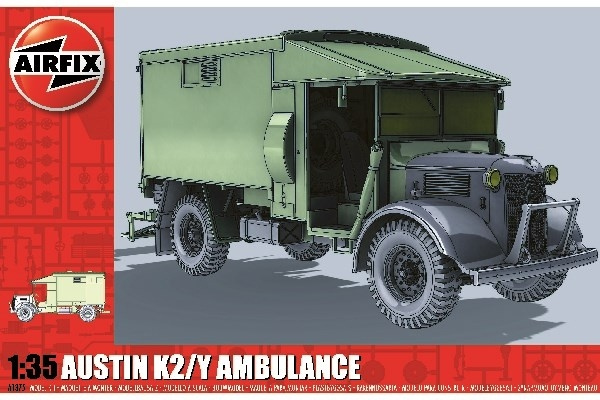AIRFIX Austin K2/Y Ambulance i gruppen SPORT, FRITID & HOBBY / Hobby / Plastik modeller / Biler hos TP E-commerce Nordic AB (C29570)