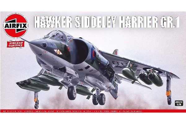 AIRFIX Hawker Siddeley Harrier GR.1 i gruppen SPORT, FRITID & HOBBY / Hobby / Plastik modeller / Fly & Helikoptere hos TP E-commerce Nordic AB (C29576)