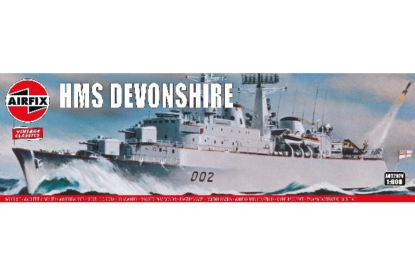 Airfix HMS Devonshire 1:600 i gruppen SPORT, FRITID & HOBBY / Hobby / Plastik modeller / Skib hos TP E-commerce Nordic AB (C29579)