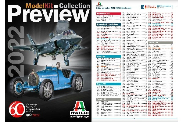 Italeri preview 2022 + index 2022 i gruppen SPORT, FRITID & HOBBY / Hobby / Plastik modeller / Diverse hos TP E-commerce Nordic AB (C29735)