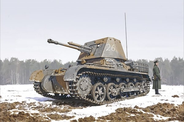 ITALERI 1:35 Panzerjager I i gruppen SPORT, FRITID & HOBBY / Hobby / Plastik modeller / Militære køretøjer (land) hos TP E-commerce Nordic AB (C29750)