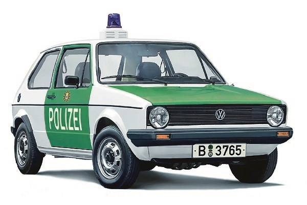 ITALERI 1:24 VW Golf \'POLIZEI\' i gruppen SPORT, FRITID & HOBBY / Hobby / Plastik modeller / Biler hos TP E-commerce Nordic AB (C29812)