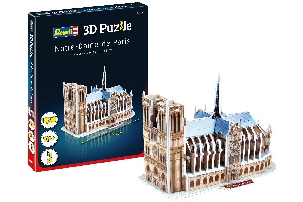 Revell 3D Puzzle Notre Dame de Paris i gruppen SPORT, FRITID & HOBBY / Hobby / Plastik modeller / Diverse hos TP E-commerce Nordic AB (C29840)