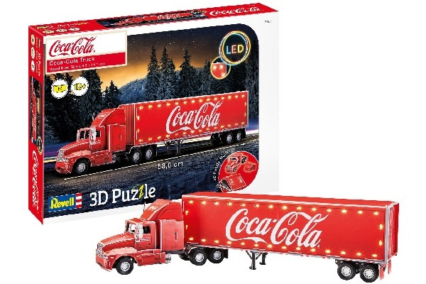 Revell 3D Puzzle Coca-Cola Truck LED i gruppen SPORT, FRITID & HOBBY / Hobby / Plastik modeller / Biler hos TP E-commerce Nordic AB (C29842)