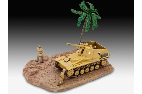 Revell First Diorama Set - Sd.Kfz. 124 Wespe 1:76 i gruppen SPORT, FRITID & HOBBY / Hobby / Plastik modeller / Militære køretøjer (land) hos TP E-commerce Nordic AB (C29888)