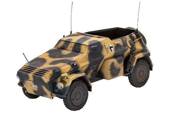 Revell German Armoured Command Car Sd. Kfz. 247 Ausf. B i gruppen SPORT, FRITID & HOBBY / Hobby / Plastik modeller / Biler hos TP E-commerce Nordic AB (C29889)