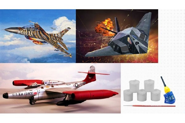 Revell Gift Set US Air Force 75th Anniversary i gruppen SPORT, FRITID & HOBBY / Hobby / Plastik modeller / Fly & Helikoptere hos TP E-commerce Nordic AB (C29946)