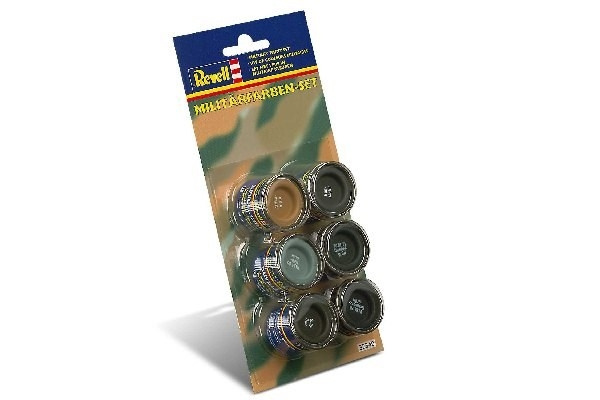 Revell Enamel Military colour set 6x14ml i gruppen SPORT, FRITID & HOBBY / Hobby / Hobbyfarver / Revell / Farvesæt hos TP E-commerce Nordic AB (C30046)