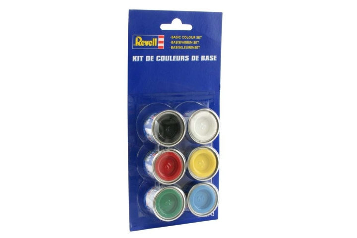 Revell Enamel Basic colour set 6x14ml i gruppen SPORT, FRITID & HOBBY / Hobby / Hobbyfarver / Revell / Farvesæt hos TP E-commerce Nordic AB (C30048)