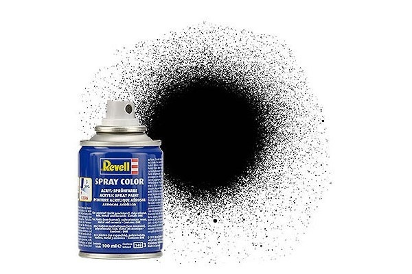 Revell Spray black silk 100 ml i gruppen SPORT, FRITID & HOBBY / Hobby / Hobbyfarver / Revell / Spraymaling hos TP E-commerce Nordic AB (C30077)