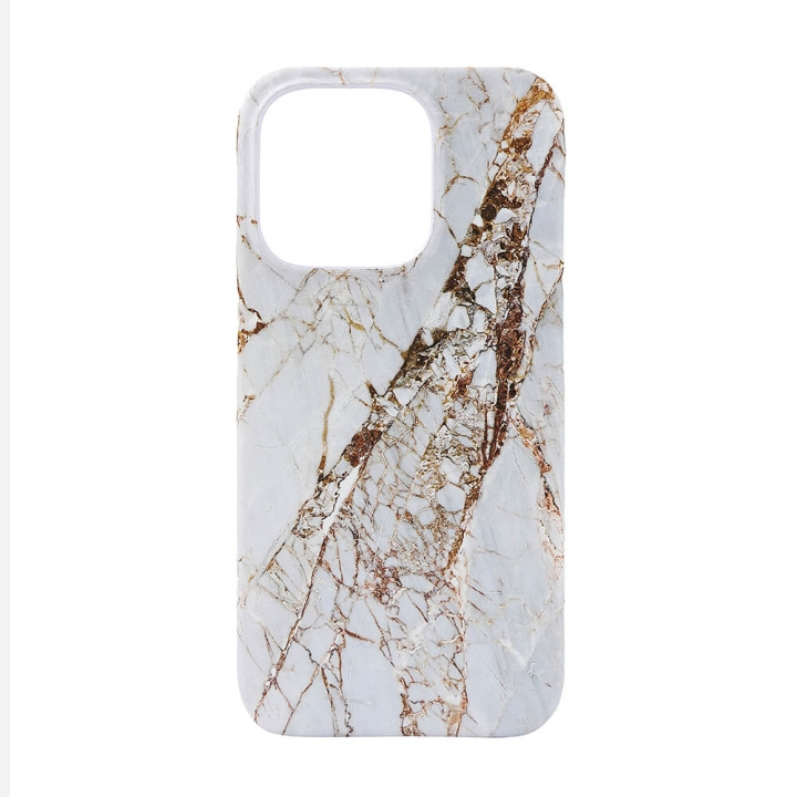 ONSALA Mobilcover MagSeries White Rhino Marble - iPhone 15 Pro i gruppen SMARTPHONES & TABLETS / Mobil Beskyttelse / Apple / iPhone 15 hos TP E-commerce Nordic AB (C30258)