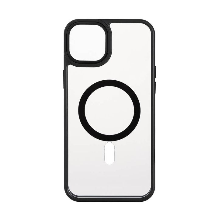 ONSALA Mobilcover Bumper MagSeries Black & Clear - iPhone 15 Plus i gruppen SMARTPHONES & TABLETS / Mobil Beskyttelse / Apple / iPhone 15 hos TP E-commerce Nordic AB (C30284)