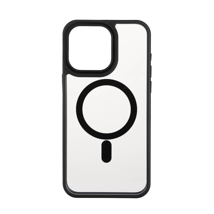 Onsala Mobilcover Bumper MagSeries Black & Clear - iPhone 15 Pro Max i gruppen SMARTPHONES & TABLETS / Mobil Beskyttelse / Apple / iPhone 15 hos TP E-commerce Nordic AB (C30286)