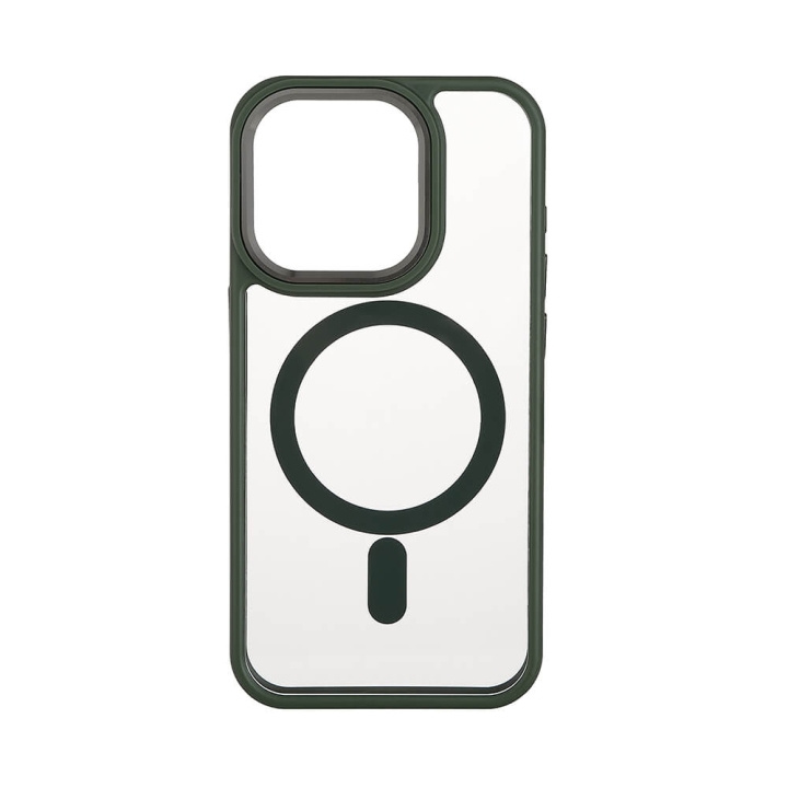 Onsala Phone Case Bumper MagSeries Green & Clear - iPhone 15 Pro i gruppen SMARTPHONES & TABLETS / Mobil Beskyttelse / Apple / iPhone 15 hos TP E-commerce Nordic AB (C30289)