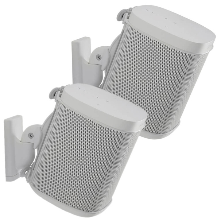 SANUS Wall Mount for Sonos One SL Play:1 Play:3 Pair White i gruppen HJEMMEELEKTRONIK / Lyd & billede / Højttalere & tilbehør / Højttalerstander hos TP E-commerce Nordic AB (C30354)