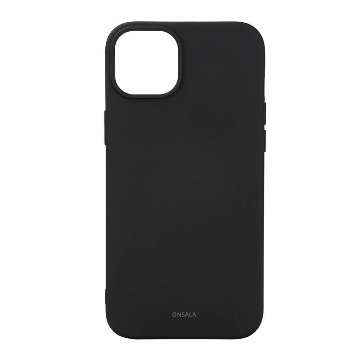 ONSALA Back Sil Touch Recycled MagSerie iPhone 15 Plus Black i gruppen SMARTPHONES & TABLETS / Mobil Beskyttelse / Apple / iPhone 15 hos TP E-commerce Nordic AB (C30362)