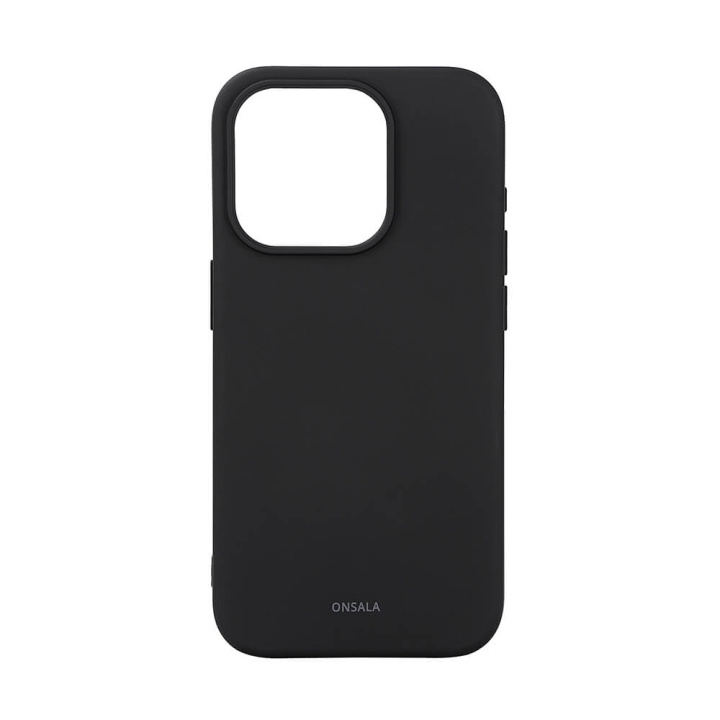 Onsala Back Sil Touch Recycled MagSerie iPhone 15 Pro Black i gruppen SMARTPHONES & TABLETS / Mobil Beskyttelse / Apple / iPhone 15 hos TP E-commerce Nordic AB (C30363)