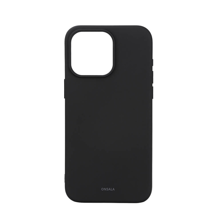 Onsala Back Sil Touch Recycled MagSerie iPhone 15 Pro Max Black i gruppen SMARTPHONES & TABLETS / Mobil Beskyttelse / Apple / iPhone 15 hos TP E-commerce Nordic AB (C30364)