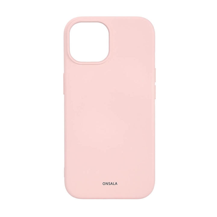 ONSALA Back Sil Touch Recycled MagSerie iPhone 15 Chalk Pink i gruppen SMARTPHONES & TABLETS / Mobil Beskyttelse / Apple / iPhone 15 hos TP E-commerce Nordic AB (C30365)