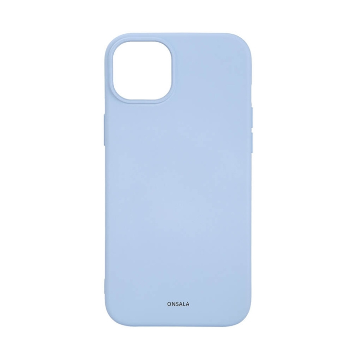 ONSALA Back Sil Touch Recycled MagSerie iPhone 15 Plus Light Blue i gruppen SMARTPHONES & TABLETS / Mobil Beskyttelse / Apple / iPhone 15 hos TP E-commerce Nordic AB (C30369)
