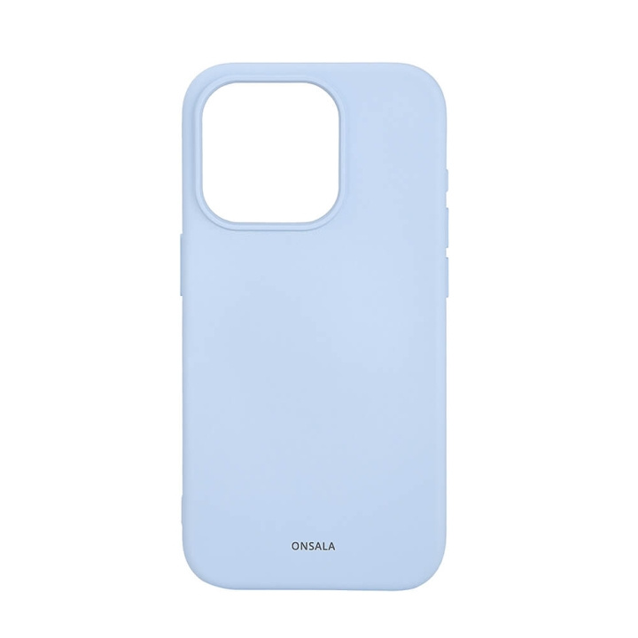 Onsala Mobilcover Silikonefølelse MagSeries Lyseblå - iPhone 15 Pro i gruppen SMARTPHONES & TABLETS / Mobil Beskyttelse / Apple / iPhone 15 hos TP E-commerce Nordic AB (C30370)