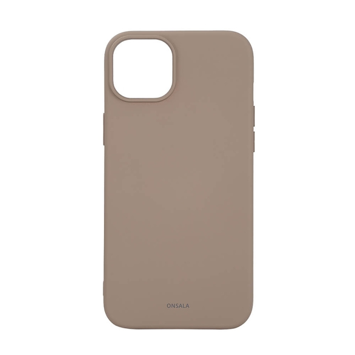 ONSALA Back Sil Touch Recycled MagSerie iPhone 15 Plus Summer Sand i gruppen SMARTPHONES & TABLETS / Mobil Beskyttelse / Apple / iPhone 15 hos TP E-commerce Nordic AB (C30376)