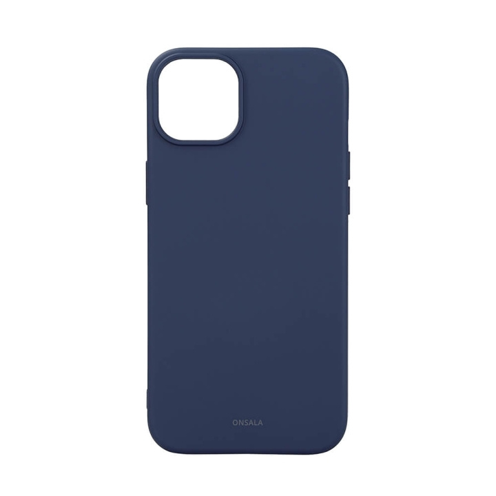 ONSALA Back Sil Touch Recycled MagSerie iPhone 15 Plus Dark Blue i gruppen SMARTPHONES & TABLETS / Mobil Beskyttelse / Apple / iPhone 15 hos TP E-commerce Nordic AB (C30379)