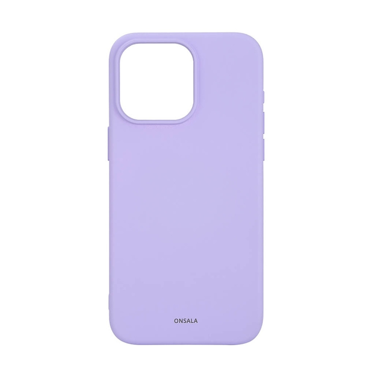 Onsala Mobilcover Silikonefølelse MagSeries Lyselilla - iPhone 15 Pro Max i gruppen SMARTPHONES & TABLETS / Mobil Beskyttelse / Apple / iPhone 15 hos TP E-commerce Nordic AB (C30383)
