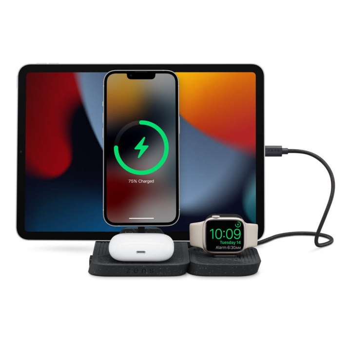 Zens Ladestation Modulær 4-i-1 i gruppen SMARTPHONES & TABLETS / Opladere og kabler / Trådløs Qi oplader hos TP E-commerce Nordic AB (C30389)