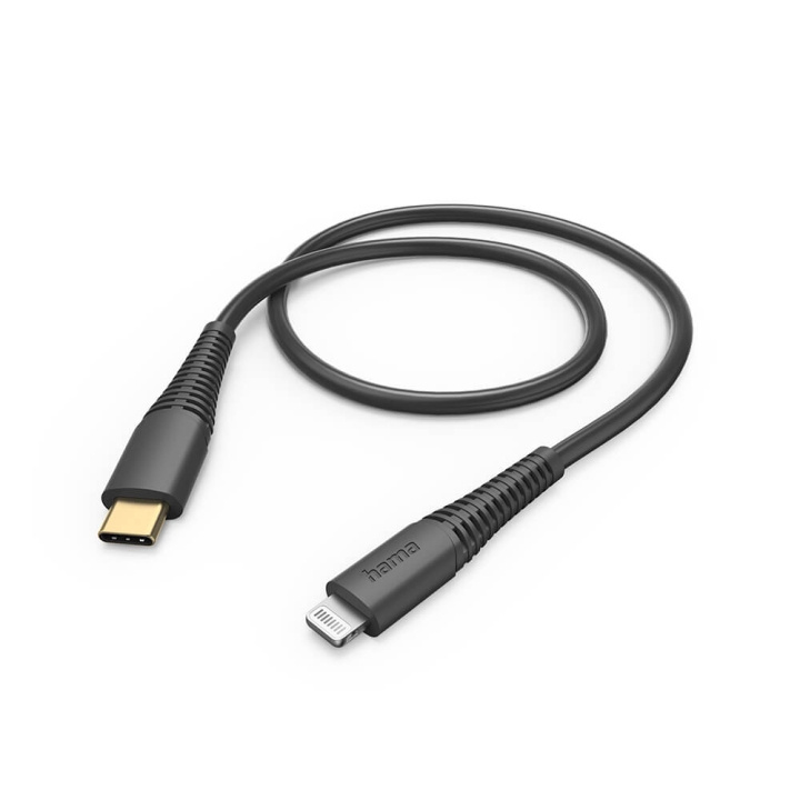 Hama Ladekabel USB-C till Lightning Sort 1,5m i gruppen SMARTPHONES & TABLETS / Opladere og kabler / Kabler / Kabler Lightning hos TP E-commerce Nordic AB (C30417)