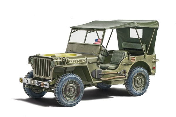 ITALERI 1:24 Willys Jeep MB \'\'80th Year Anniversary\'\' i gruppen SPORT, FRITID & HOBBY / Hobby / Plastik modeller / Militære køretøjer (land) hos TP E-commerce Nordic AB (C30537)