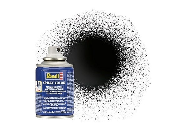 Revell Spray black gloss 100 ml i gruppen SPORT, FRITID & HOBBY / Hobby / Hobbyfarver / Revell / Spraymaling hos TP E-commerce Nordic AB (C30620)