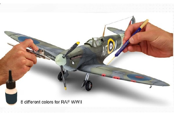 Revell Model Color, RAF WWII 8x17ml i gruppen SPORT, FRITID & HOBBY / Hobby / Hobbyfarver / Revell / Farvesæt hos TP E-commerce Nordic AB (C30623)