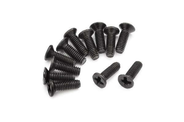 BLACKZON Countersunk Screws KM2.5*8 i gruppen LEGETØJ, BØRN & BABY / Radiostyrede / Reservedele & Ekstra Tilbehør / Blackzon hos TP E-commerce Nordic AB (C30746)